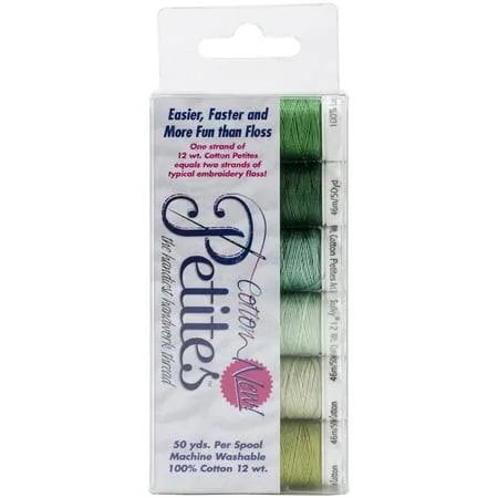 Sulky 12w cotton Petites 6 count Greens Sampler Collection